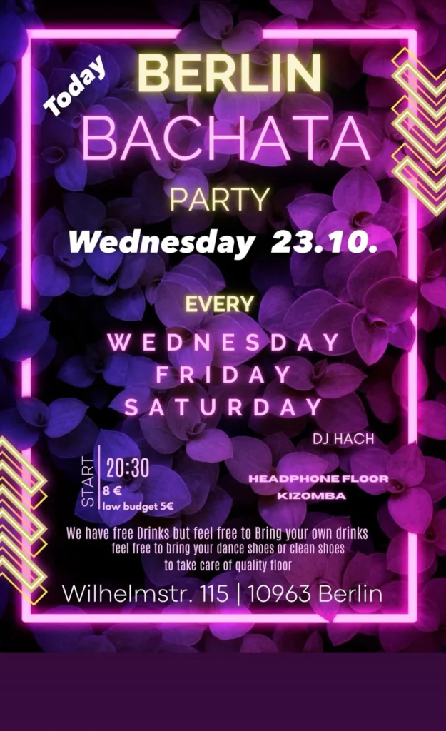 Berlin Bachata Party (Ahorn-Club TSA im PSV Berlin e.V.)