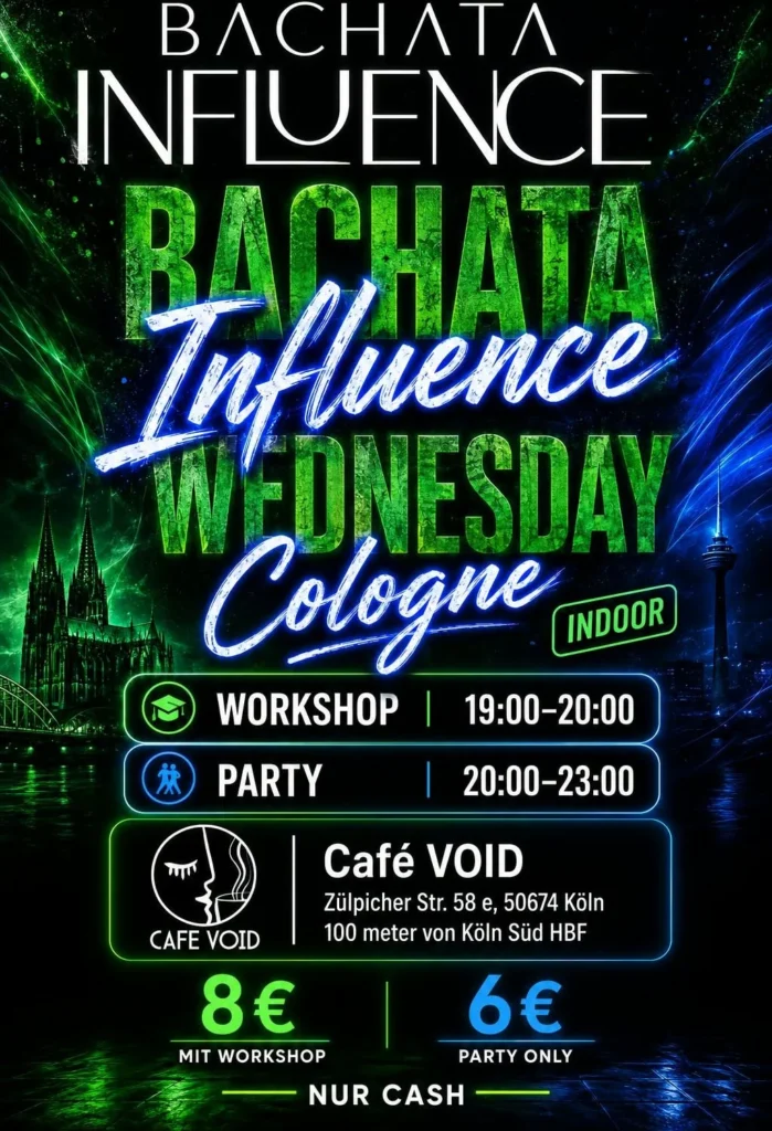 BACHATA INFLUENCE WEDNESDAY – COLOGNE