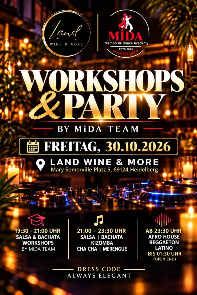 Workshops & Party by MiDA Team (Heidelberg)