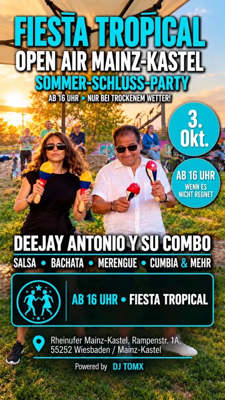 Salsa Sommer-Schluss-Party – Salsa in Wiesbaden