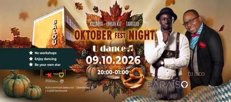 OKTOBER Fest NIGHT with DJ Paraiso & DJ Bico – Salsa, Bachata and Kizomba in Dortmund