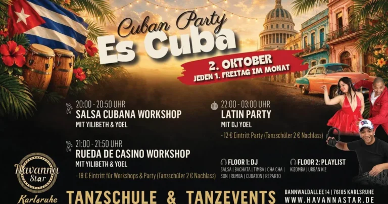 Cuban Party – Es Cuba – Salsa, Bachata and Kizomba in Karlsruhe