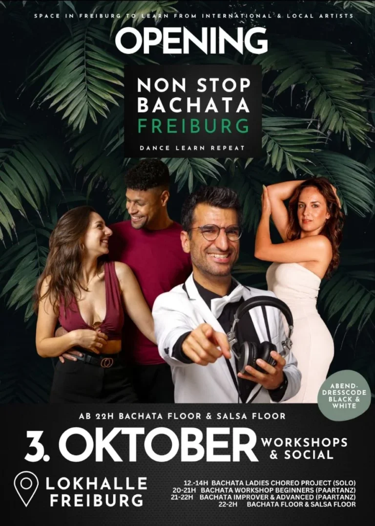 Non Stop Bachata Freiburg Opening – Salsa and Bachata in Freiburg im Breisgau