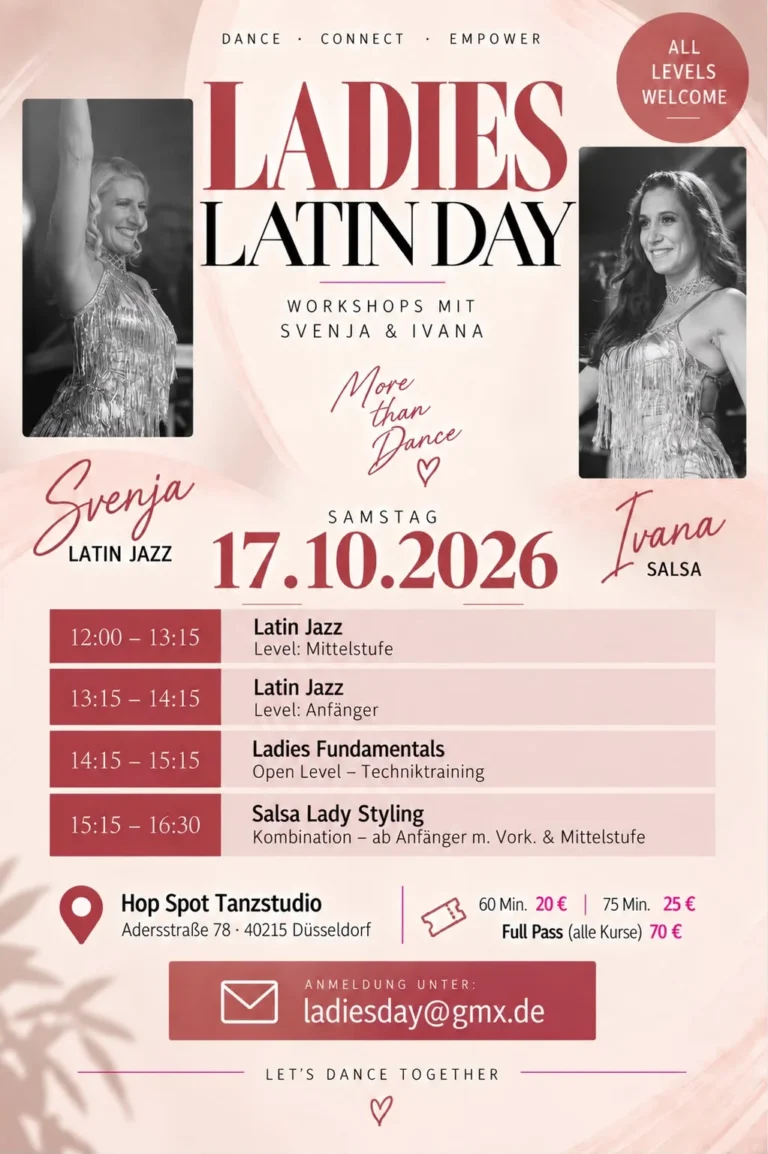 LADIES LATIN DAY - Workshops mit Svenja & Ivana – Salsa in Düsseldorf (Duesseldorf)