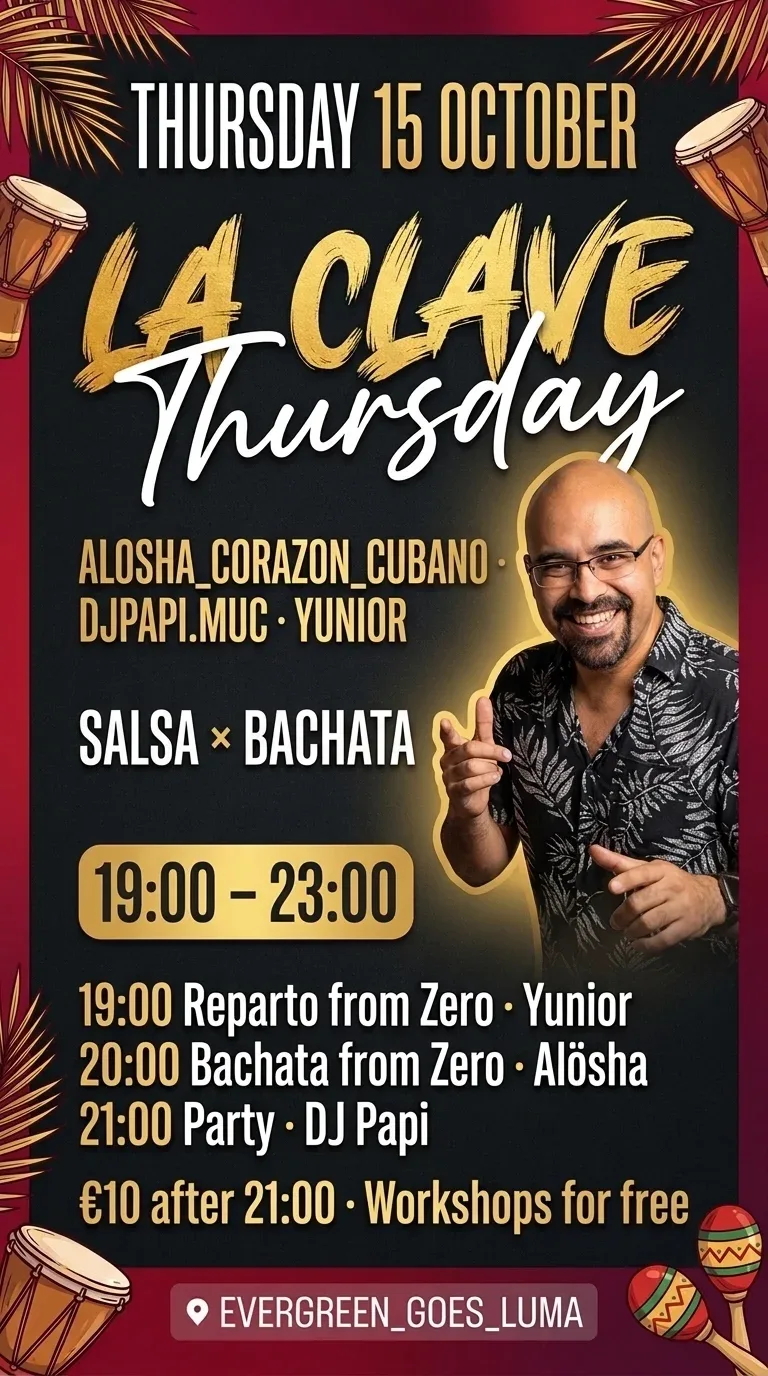La Clave Thursday – Salsa and Bachata in München (Muenchen)