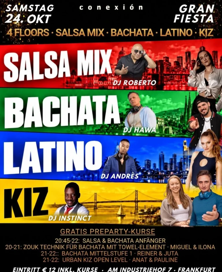 Conexion - Gran Fiesta Party – Salsa, Bachata, Kizomba and Zouk in Frankfurt am Main
