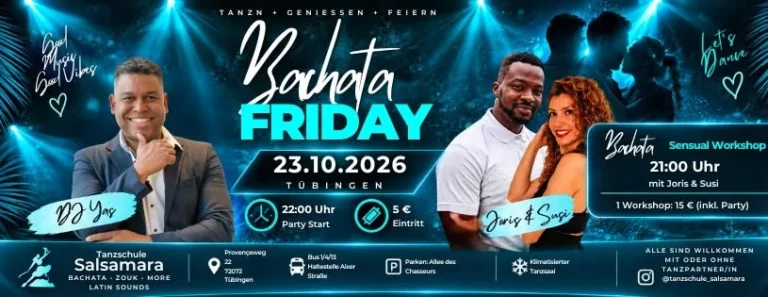 Bachata Friday DJ Yas – Bachata in Tübingen