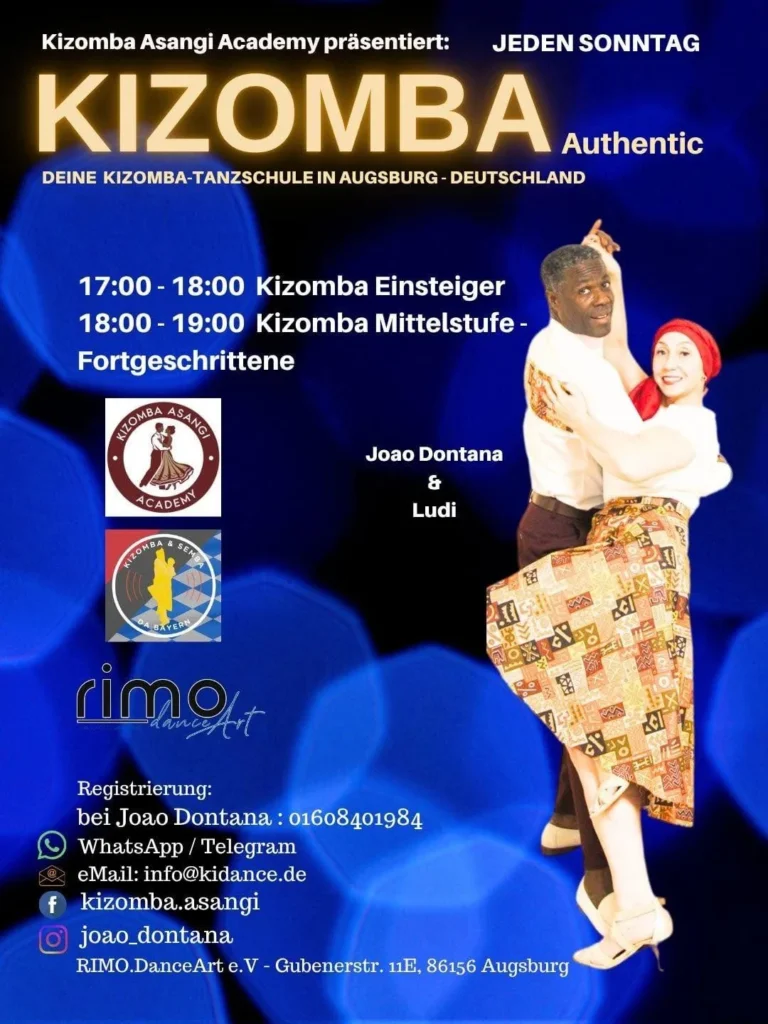 Kizomba Tanzkurse - Sonntags ab 17:00 - 19:00 in Augsburg – Kizomba