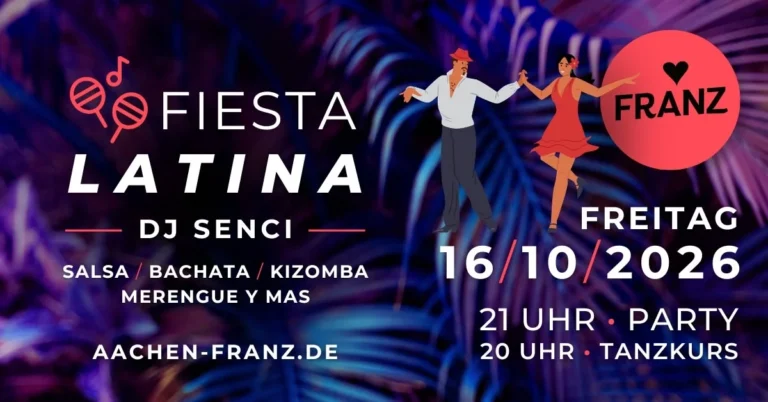 Fiesta Latina 🏻 Dj Senci // Salsa Party + Gratis Bachata – Salsa and Bachata in Aachen