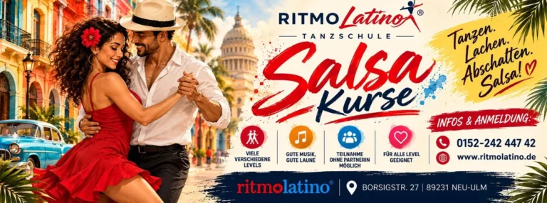 Salsakurs in Neu - Ulm - Ritmo Latino Tanzschule – Salsa in Neu-Ulm