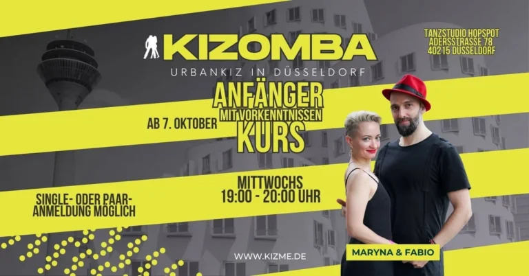 Kizomba Kurs für Änfänger mit Vorkenntnissen – Kizomba in Düsseldorf (Duesseldorf)