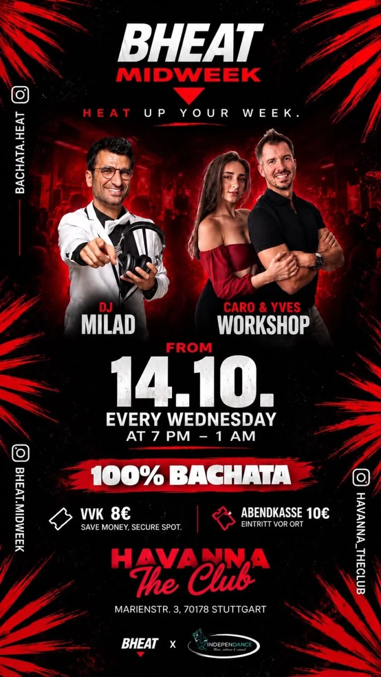 Midweek – Heat Up Your Week – Bachata in Stuttgart