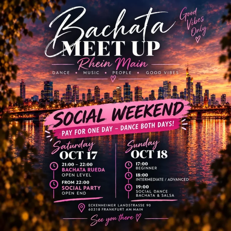 BACHATA SOCIAL WEEKEND – Sunday – Salsa and Bachata in Frankfurt am Main
