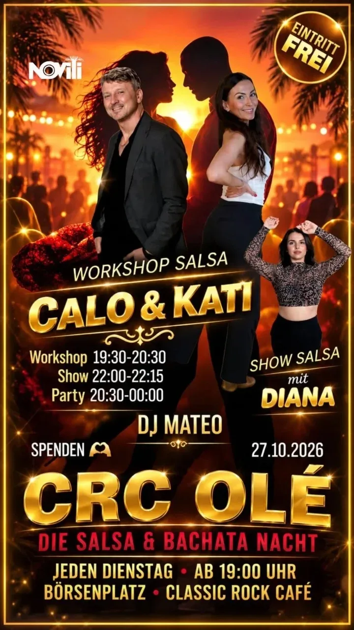 Crc OlÉ – Die Salsa & Bachata Nacht – Salsa and Bachata in Stuttgart