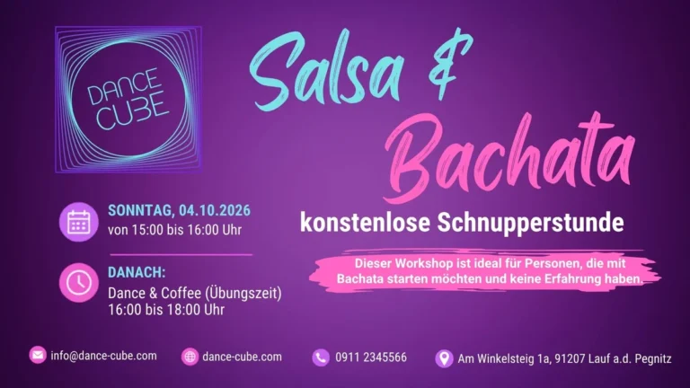 SALSA & BACHATA – kostenlose Schnupperstunden – Salsa and Bachata in Nürnberg (Nuernberg)