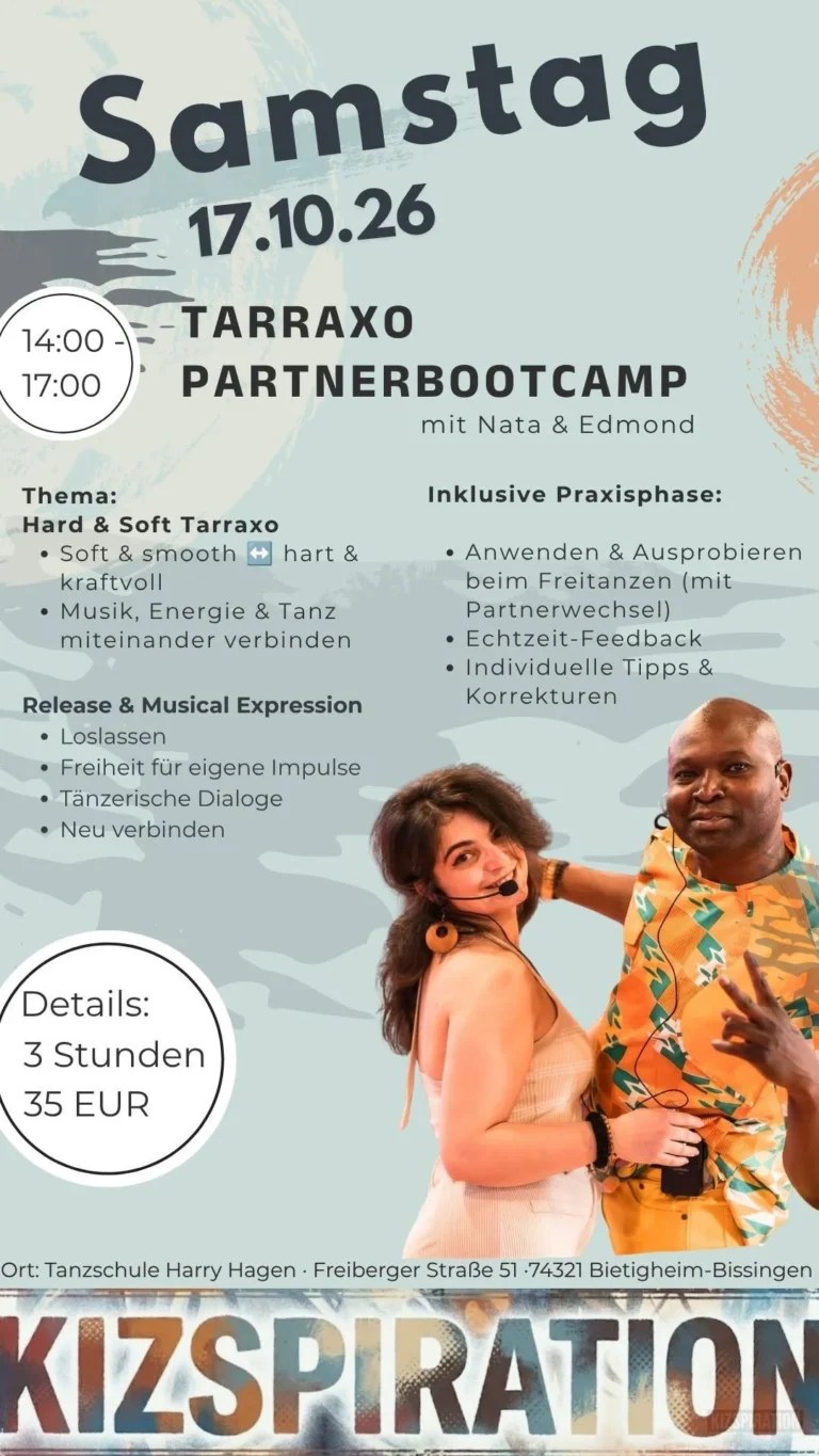 3h Tarraxo Bootcamp – Kizomba in Bietigheim-Bissingen (Bietigheim Bissingen)